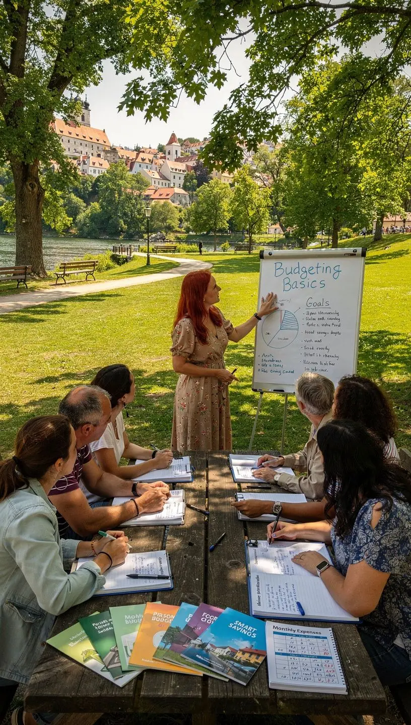Graf znázorňující růst úspor v průběhu času s jasnými datovými body