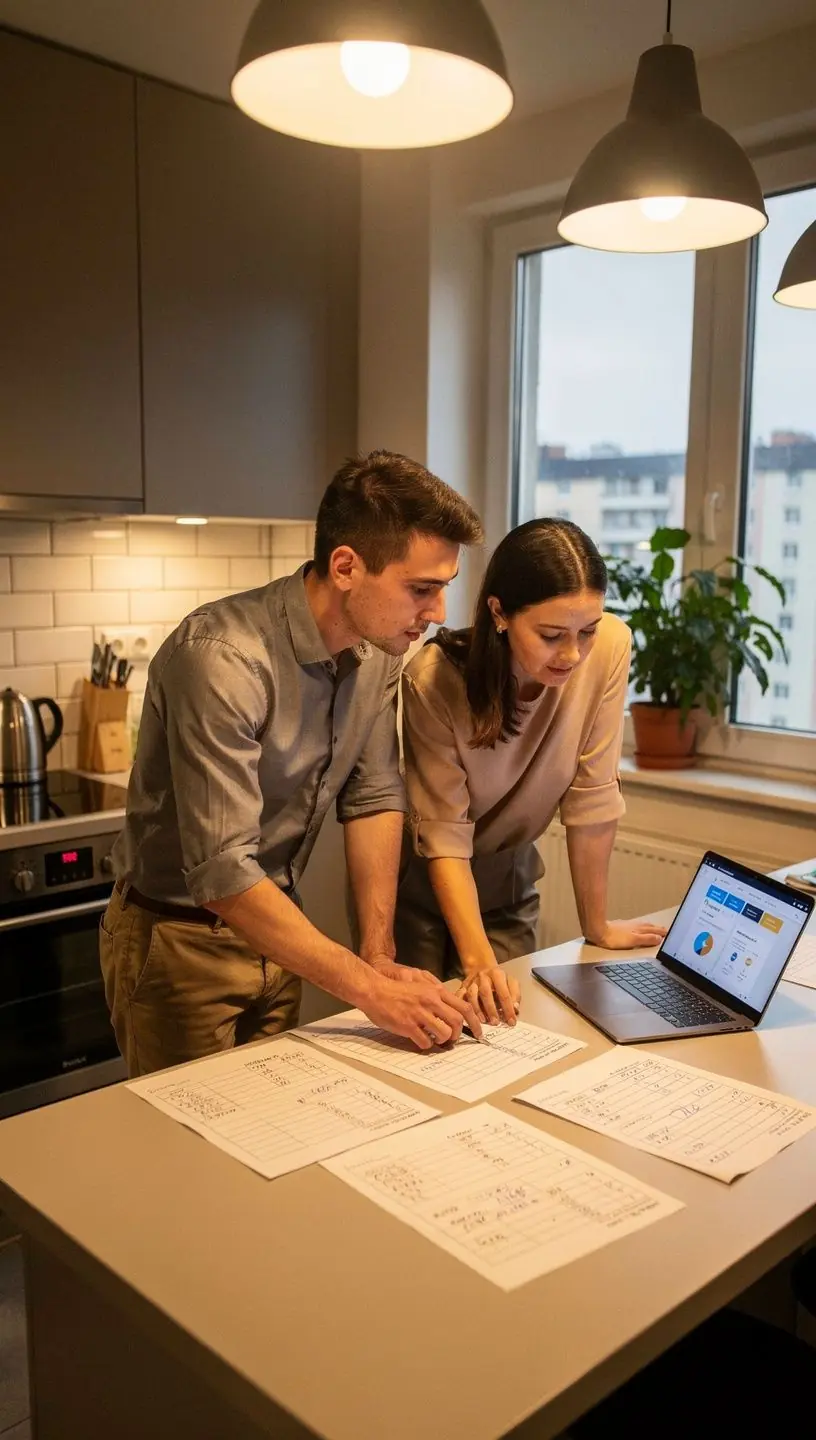 Obrázek skupiny lidí diskutujících o osobních financích a rozpočtování