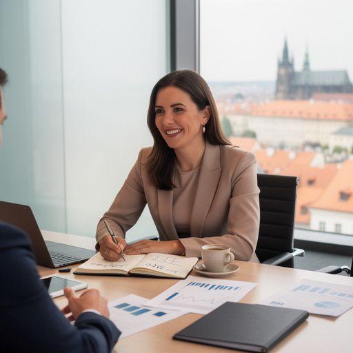 Detailní pohled na otevřenou knihu s šablonami pro finanční plánování.